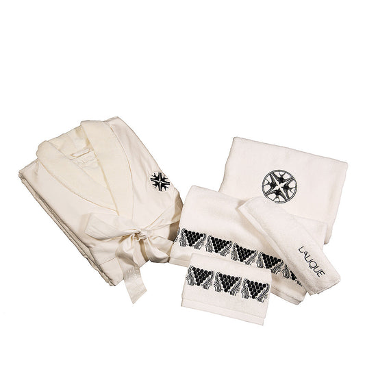 Hirondelles Embroidered Bathrobe