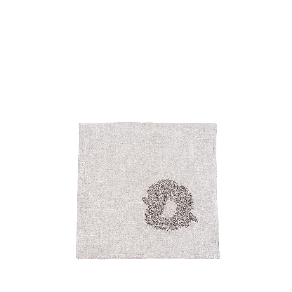 Koi Circle Embroidered Napkin