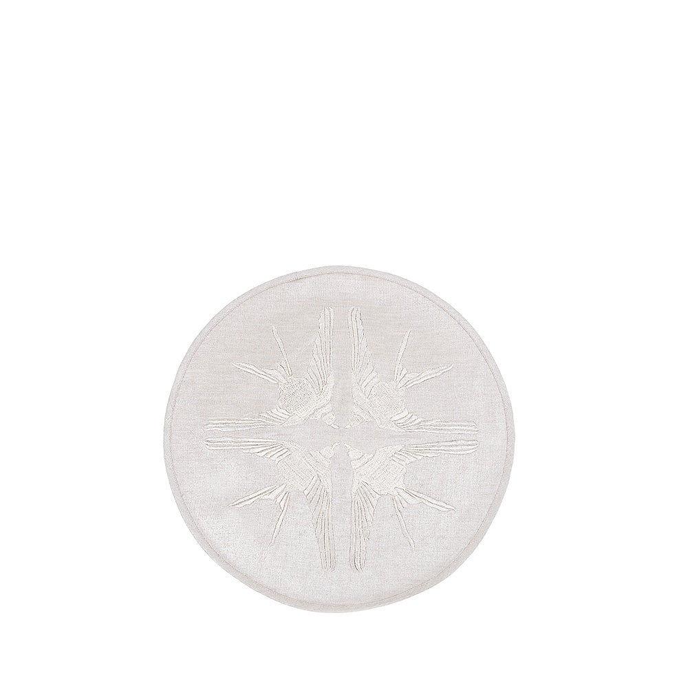 Hirondelles Embroidered Placemat
