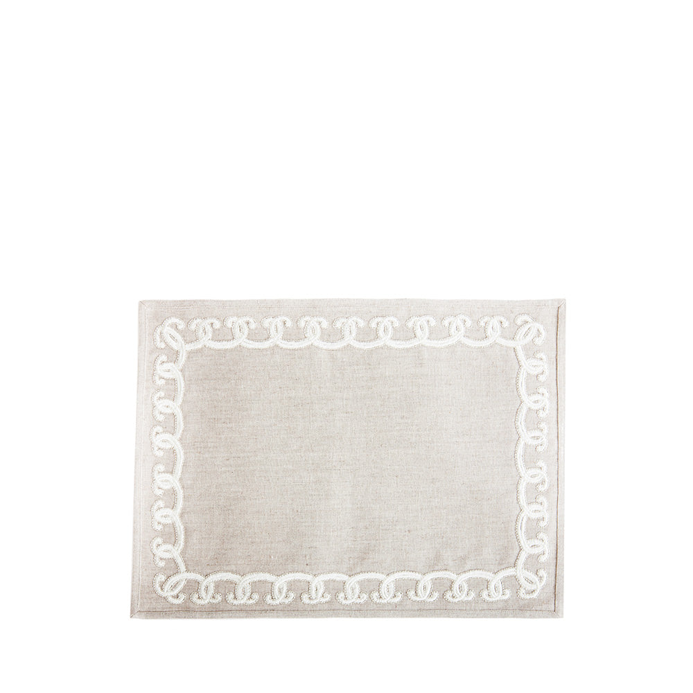 Scallop Embroidered Placemat