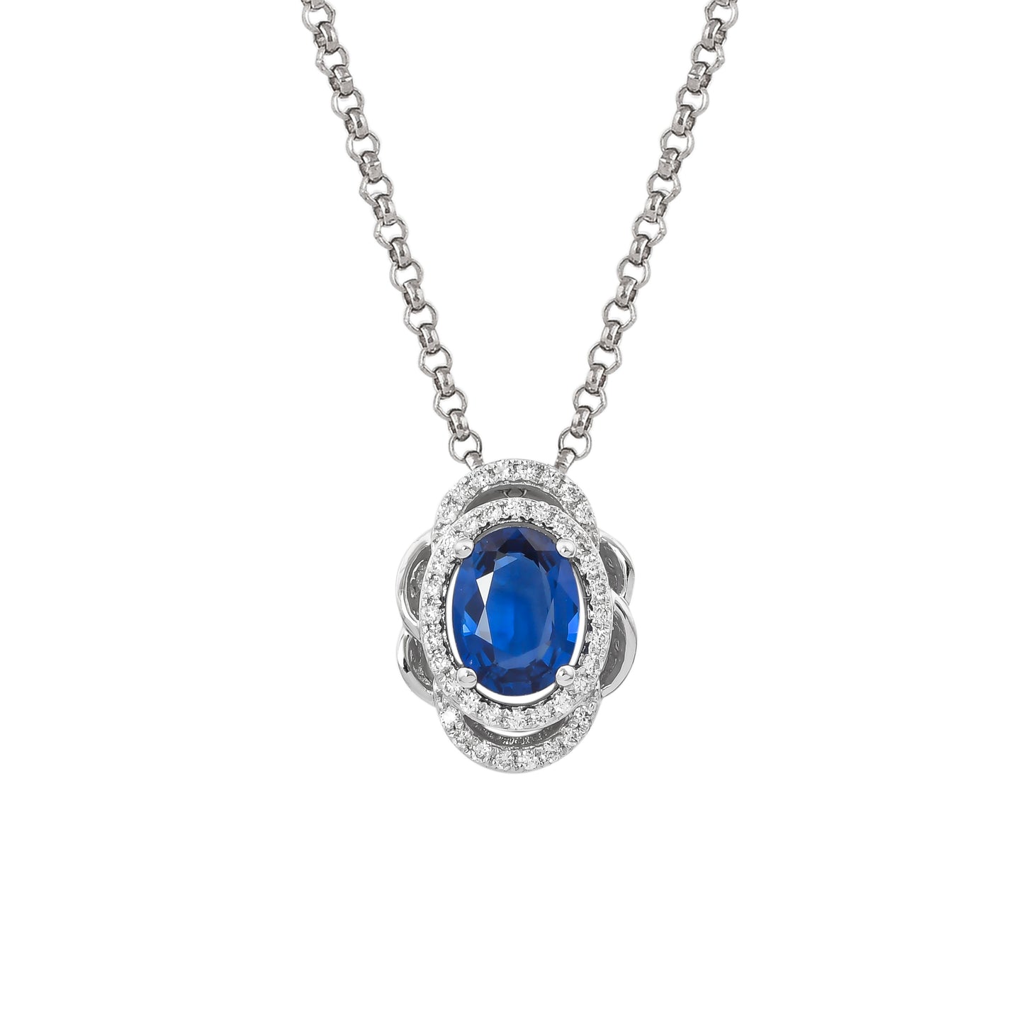 Blue Sapphire Classic Pendant