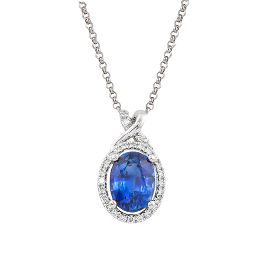 Blue Sapphire Classic Pendant