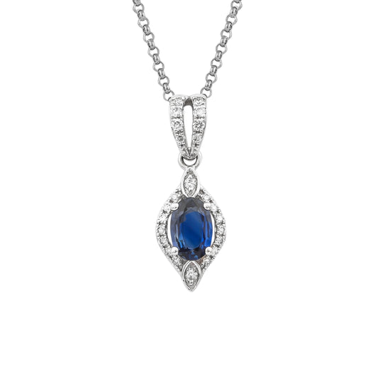 Blue Sapphire Classic Pendant