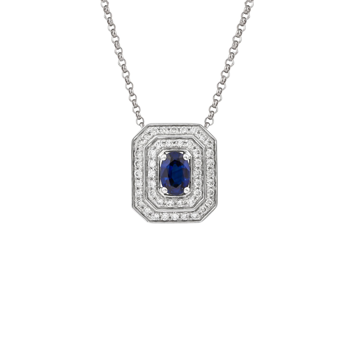 Blue Sapphire Classic Pendant