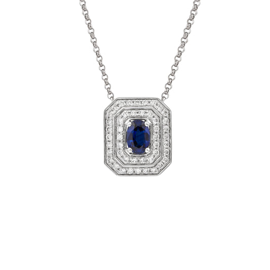 Blue Sapphire Classic Pendant