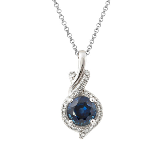 Blue Sapphire Classic Pendant