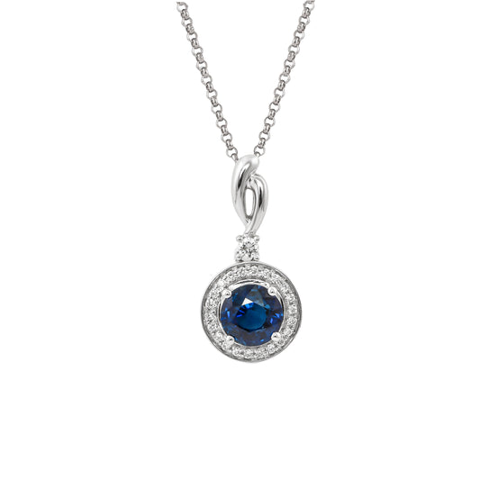 Blue Sapphire Classic Pendant