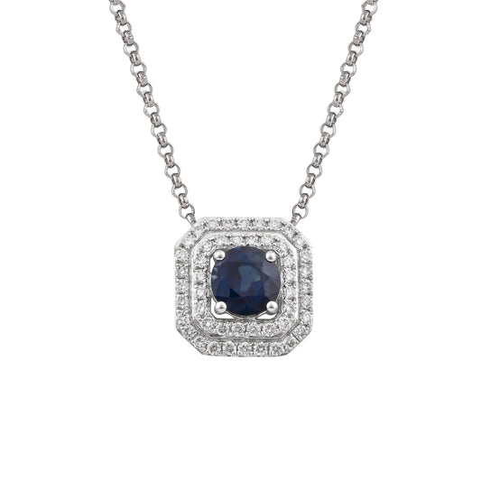 Blue Sapphire Classic Pendant