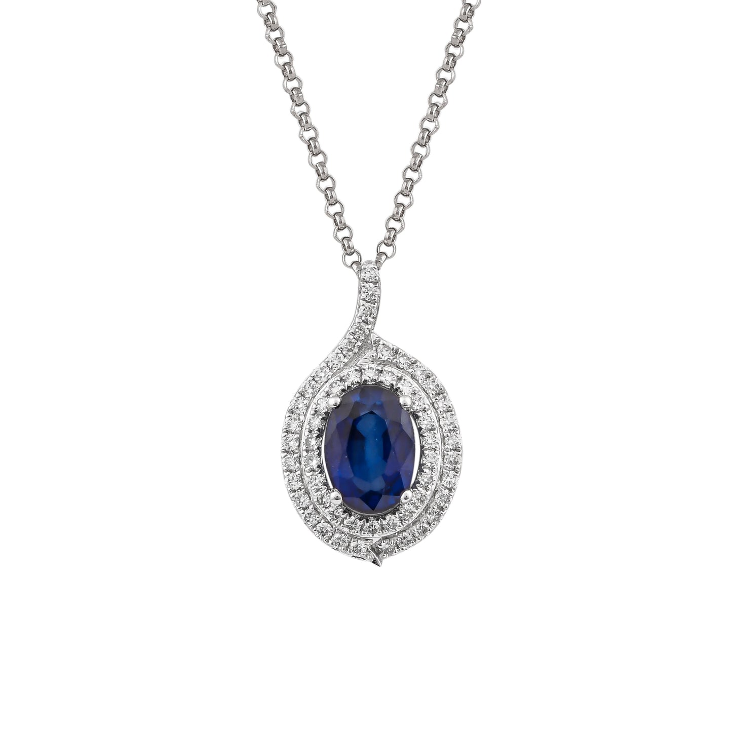 Blue Sapphire Classic Pendant