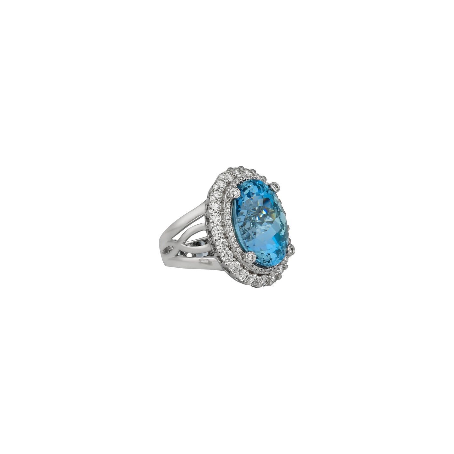 Aquamarine  Designer Ring