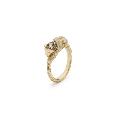 Diamond Lion Stackable Ring