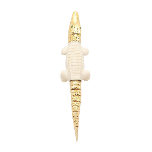 Alligator Mammoth Bite Earring Large