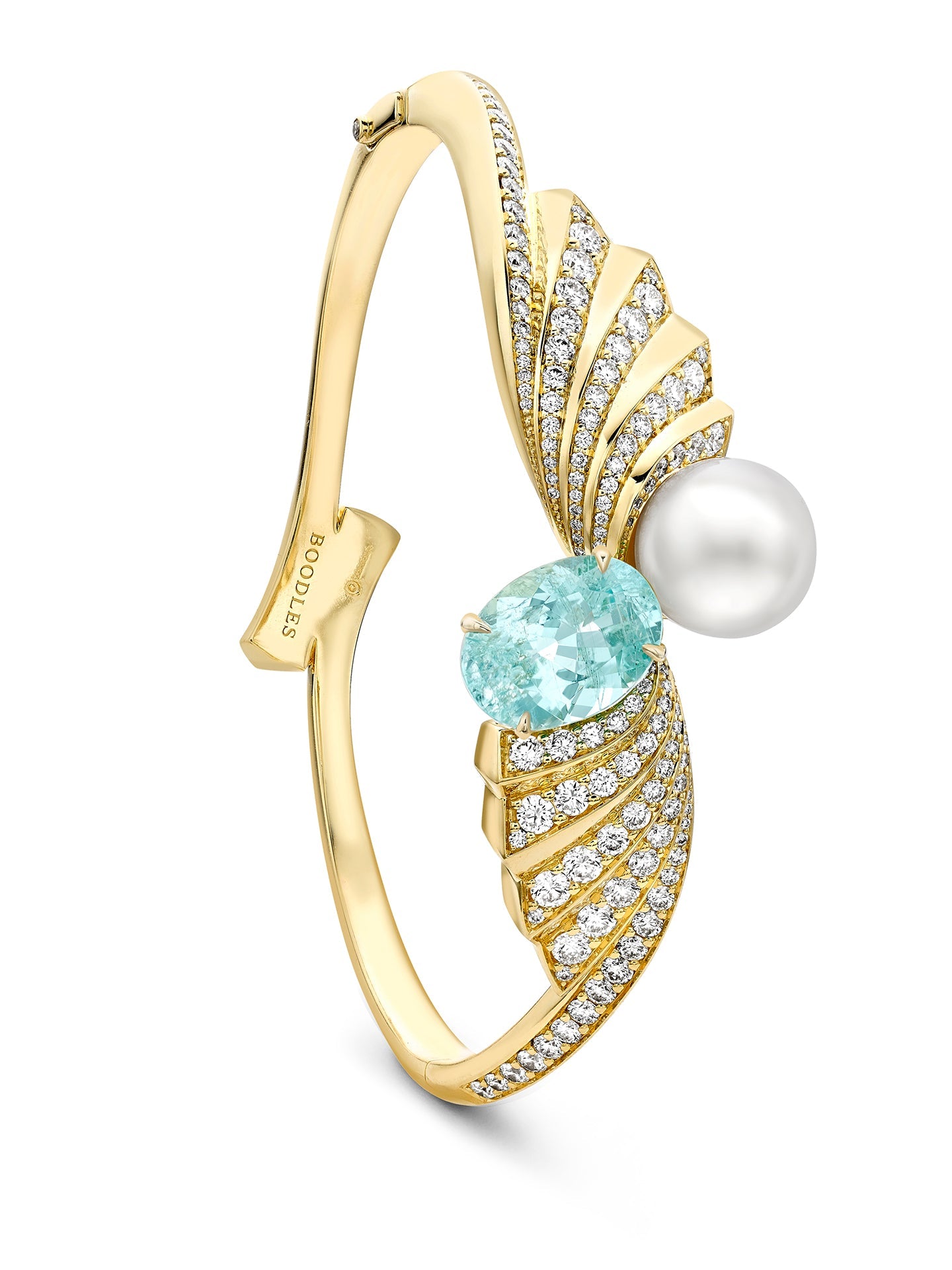 Olympian Paraiba Diamond Bangle