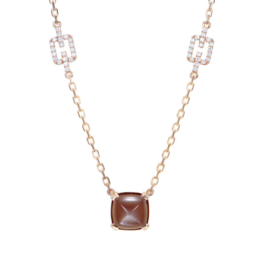 Chocolate Moonstone Necklace