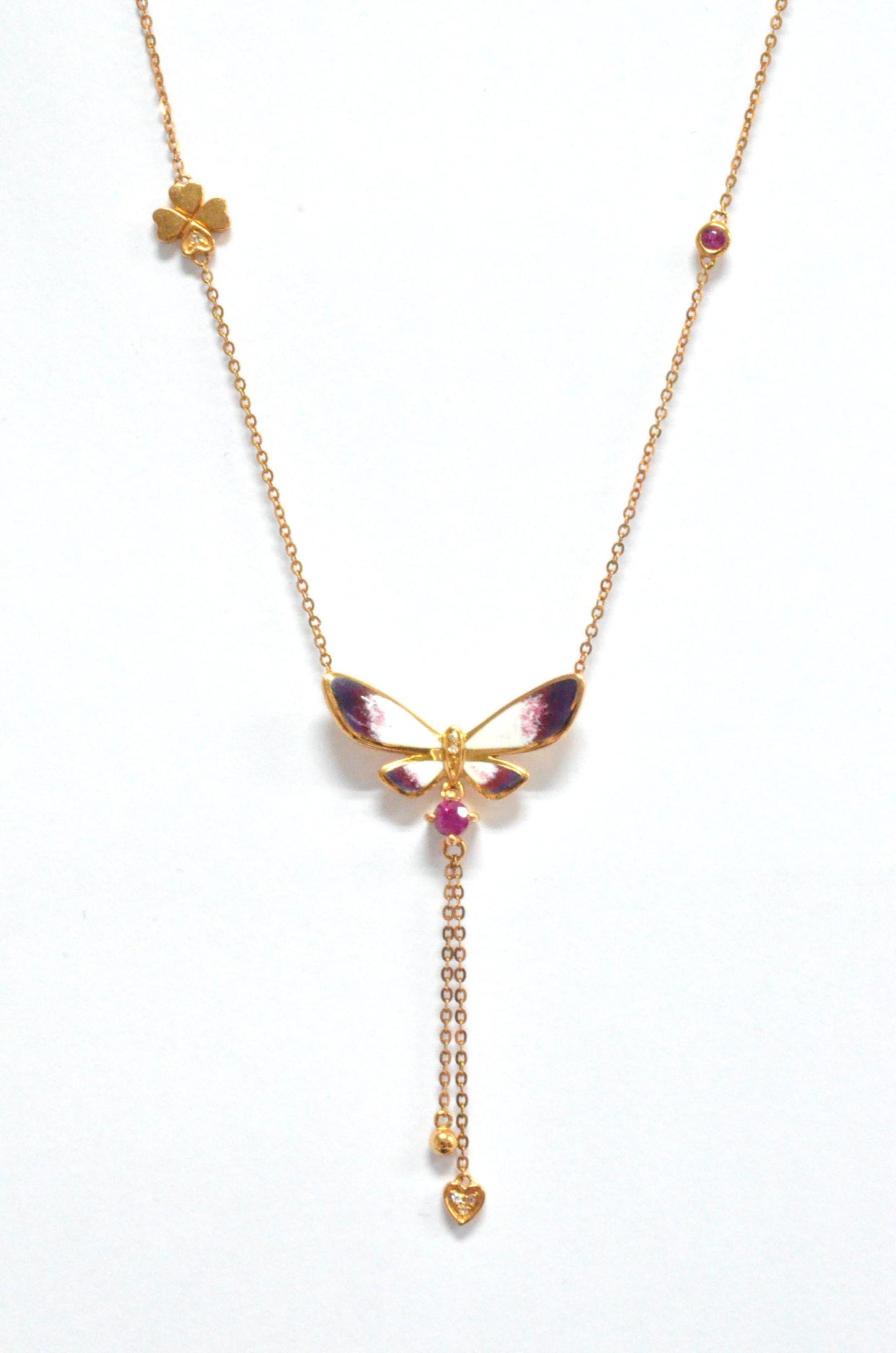 Butterfly Ruby Necklace