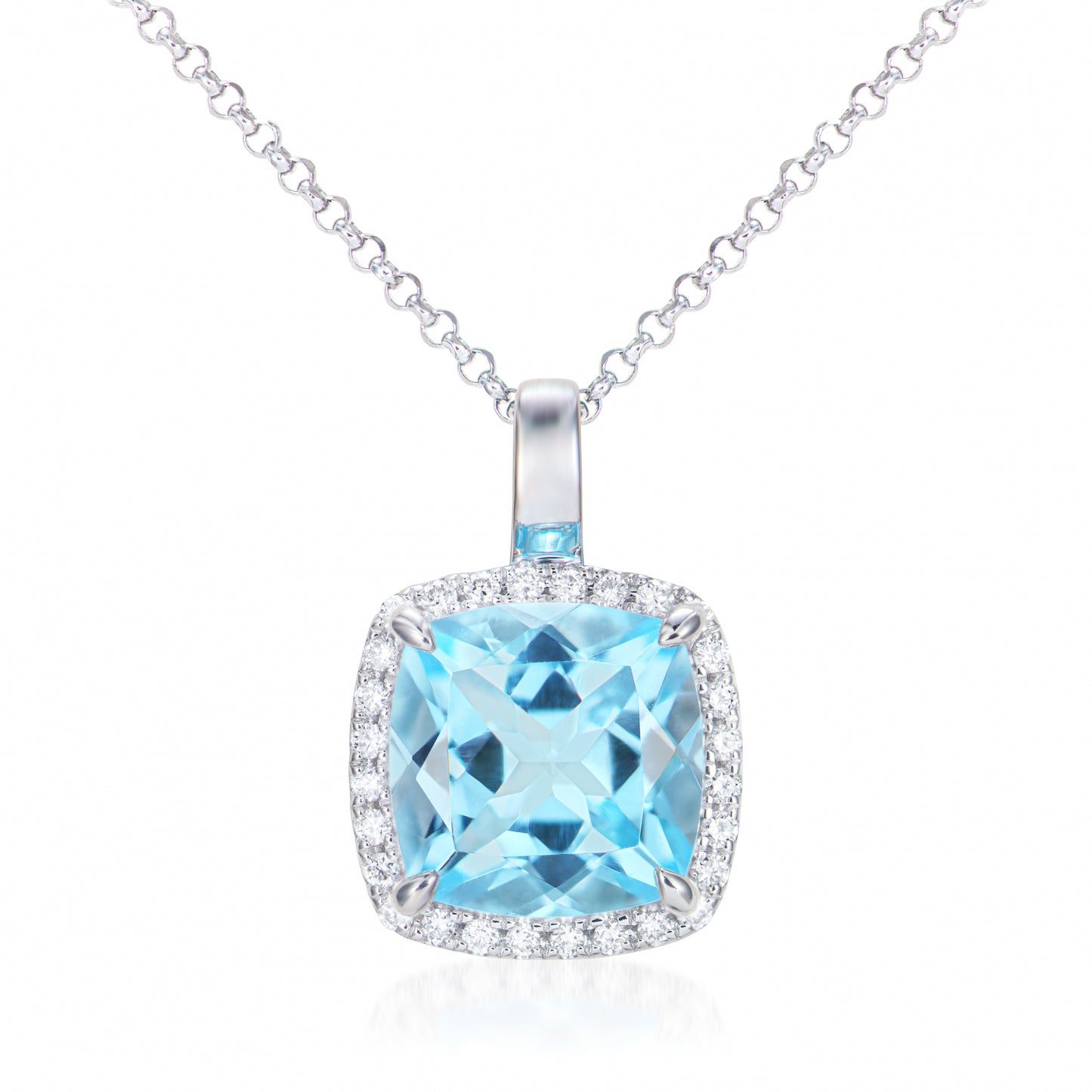 Sky Blue Topaz Pendant