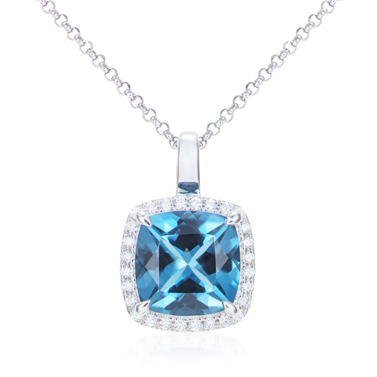 London Blue Topaz Pendant