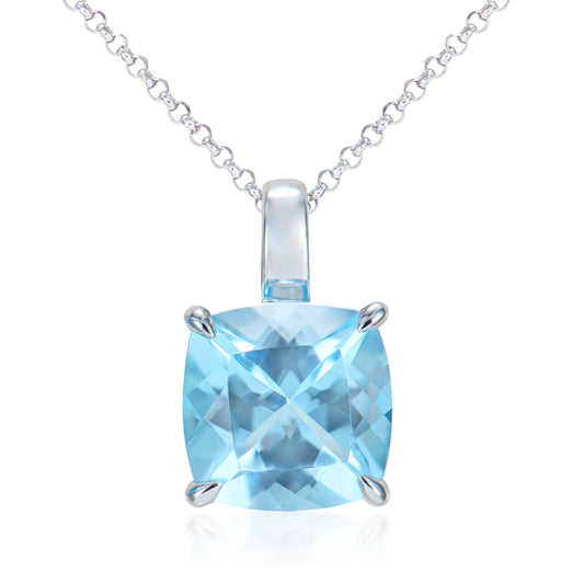 Sky Blue Topaz Pendant