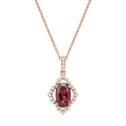 Rhodolite Pendant