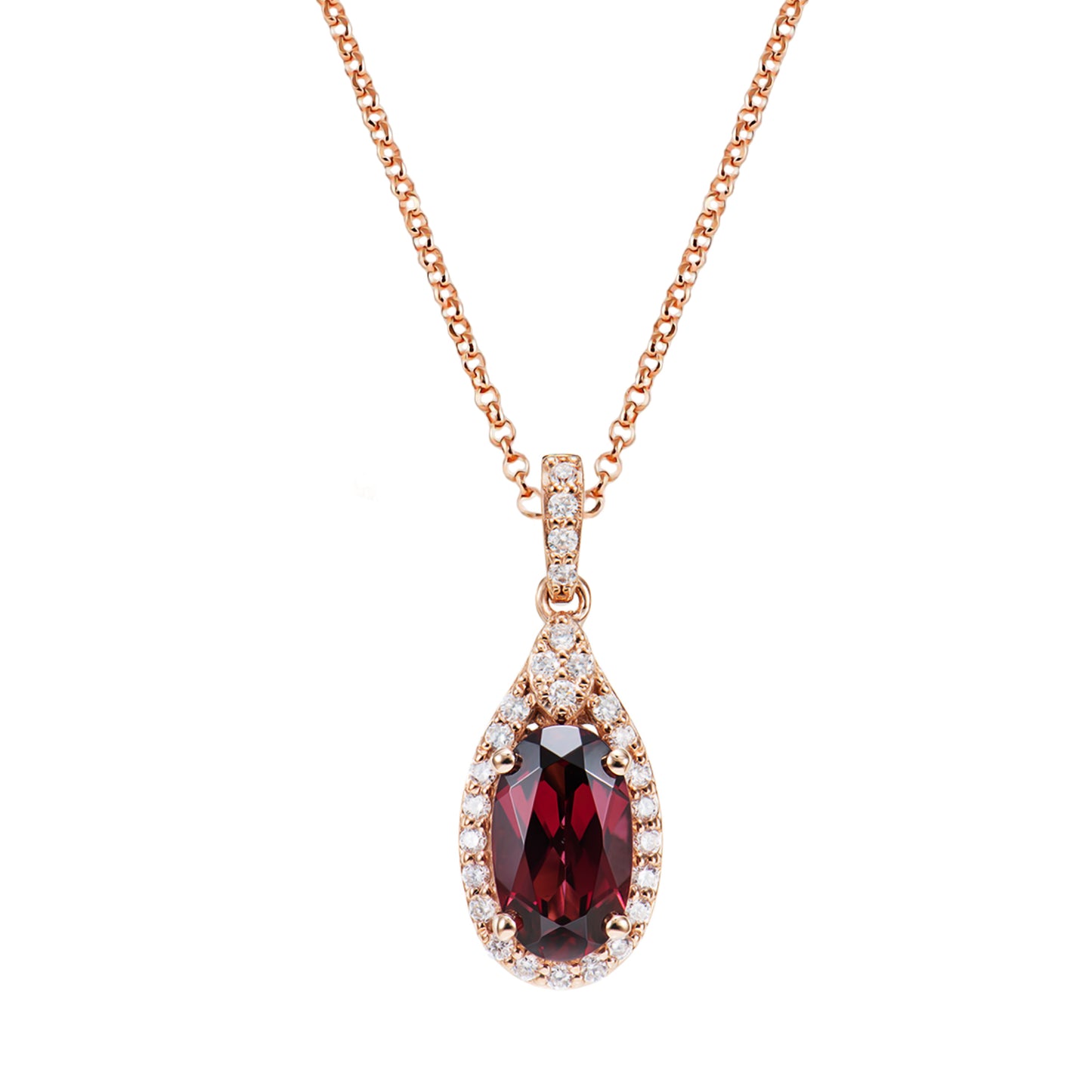 Rhodolite Pendant