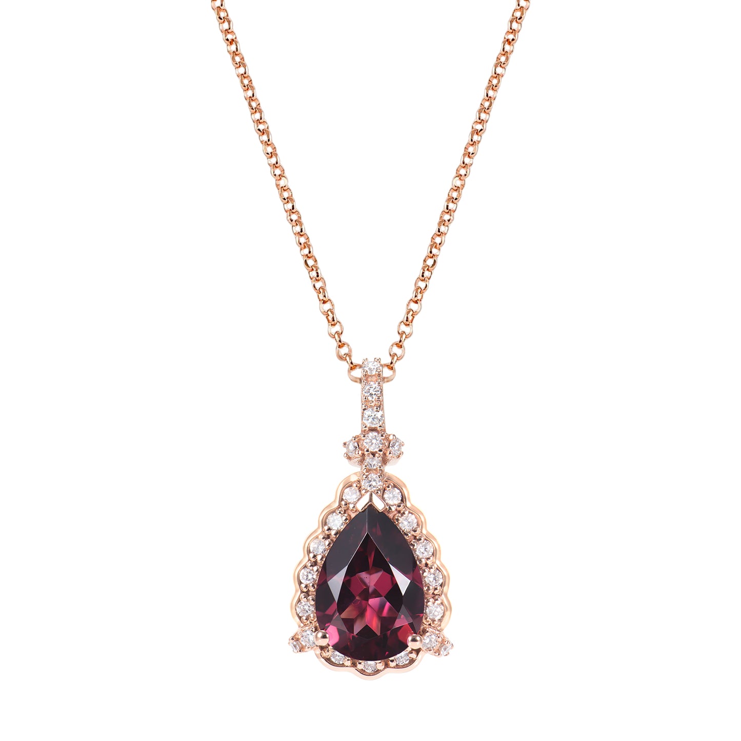 Rhodolite Pendant