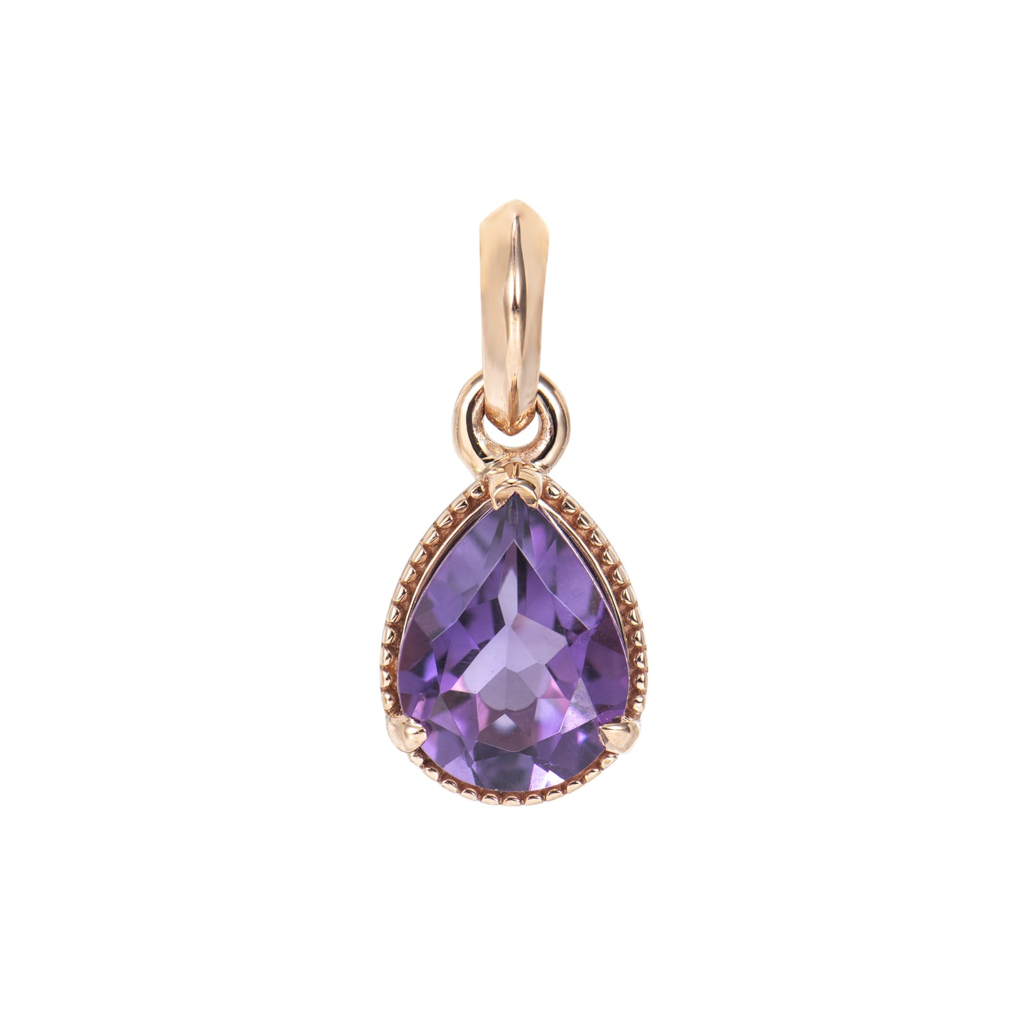 Amethyst Teardrop Pendant