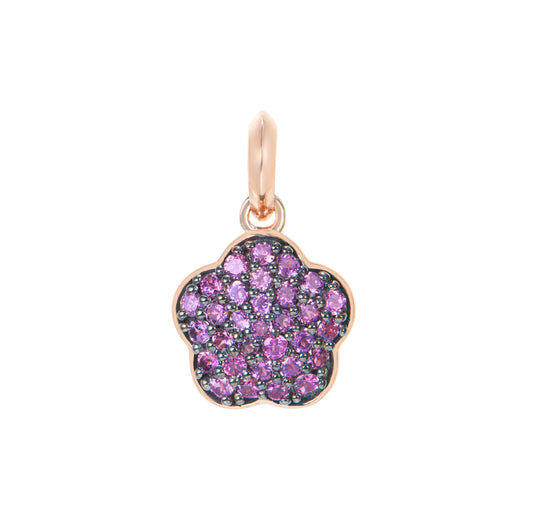 Rhodolite Cluster Pendant