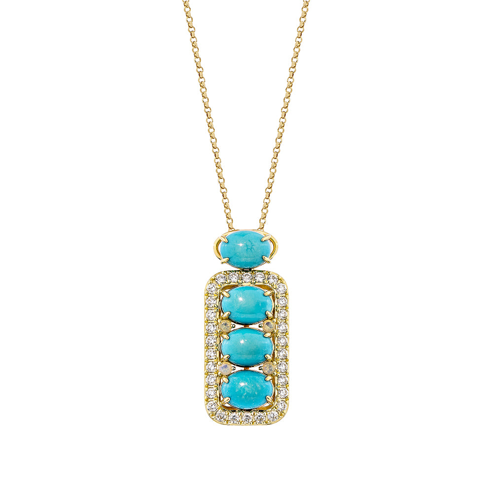 Turquoise Stack Pendant