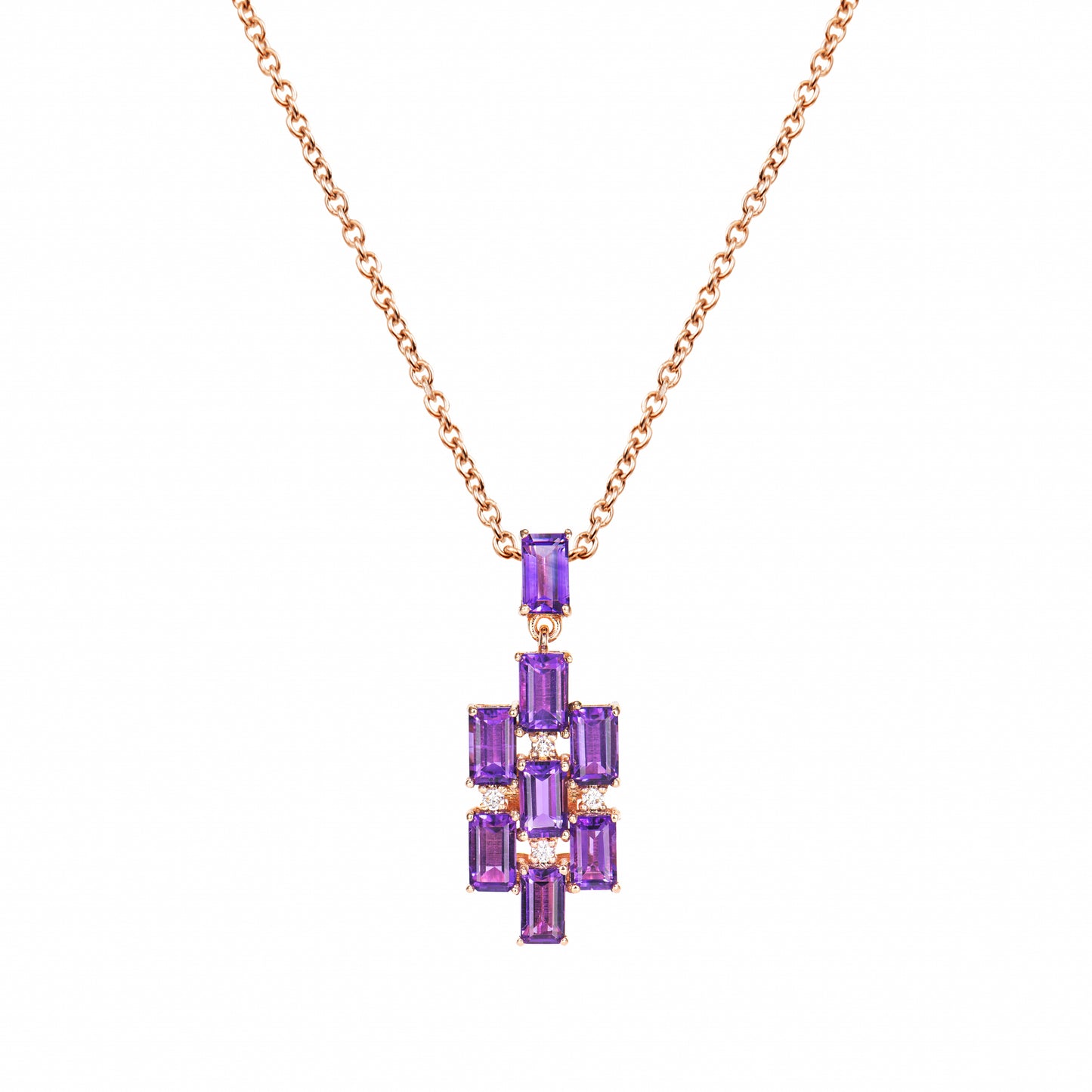 Amethyst Geometric Pendant