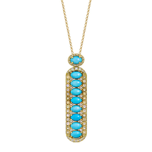 Turquoise Stack Pendant