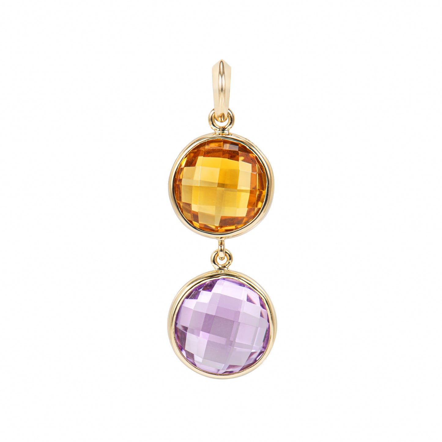 Amethyst & Citrine Classic Pendant