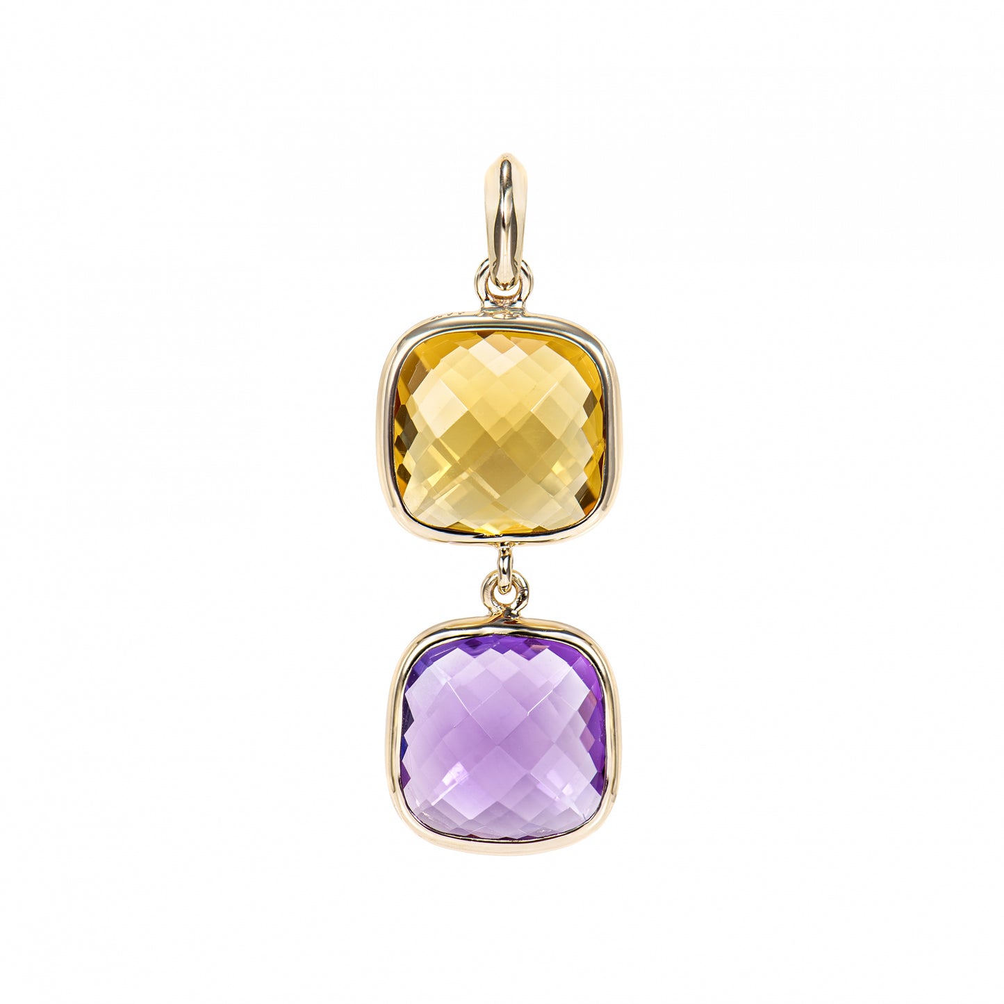 Amethyst & Citrine Classic Pendant