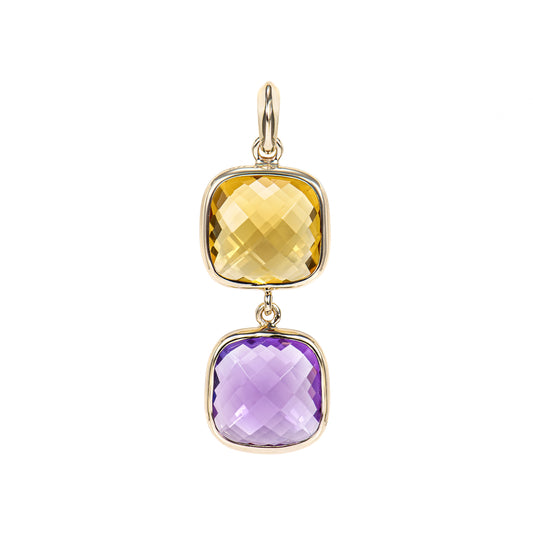 Amethyst & Citrine Classic Pendant