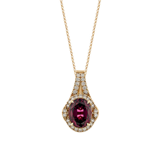 Rhodolite Pendant