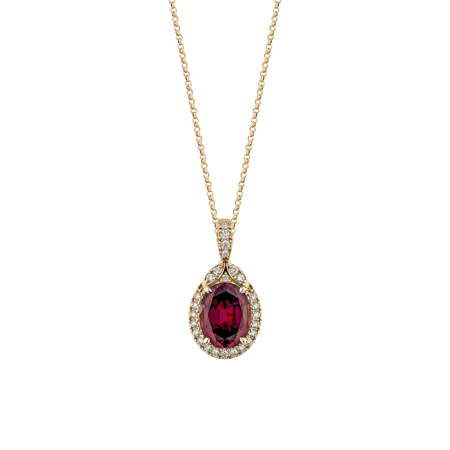 Rhodolite Pendant