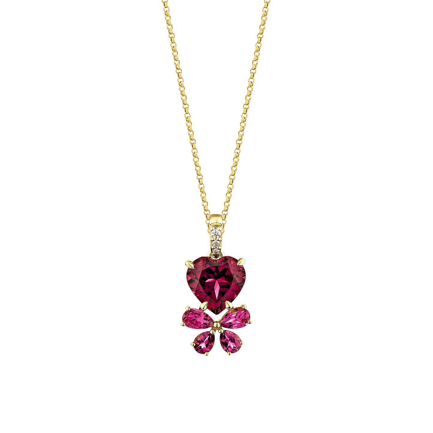 Rhodolite Heart Pendant