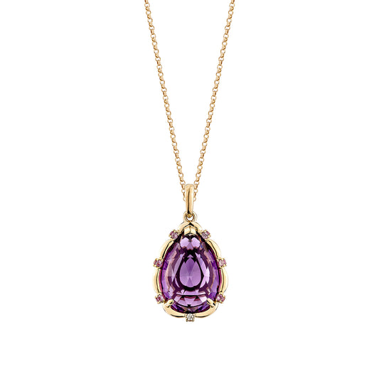 Teardrop Amethyst Pendant