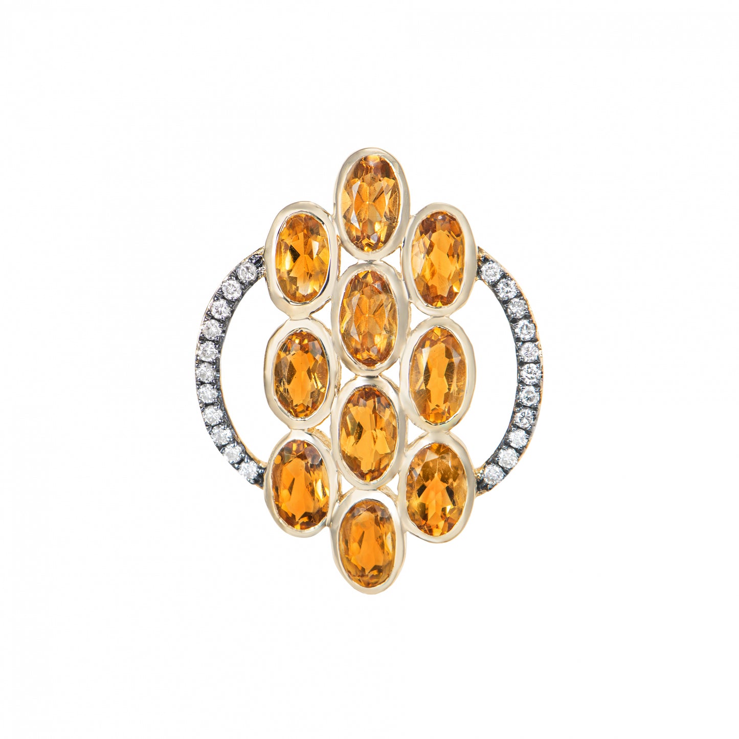 Citrine Cluster Pendant