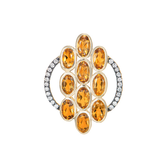 Citrine Cluster Pendant