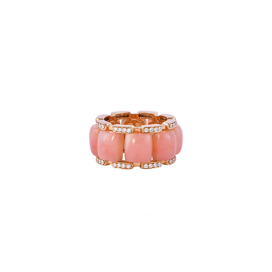 Guava Quartz Band Ring