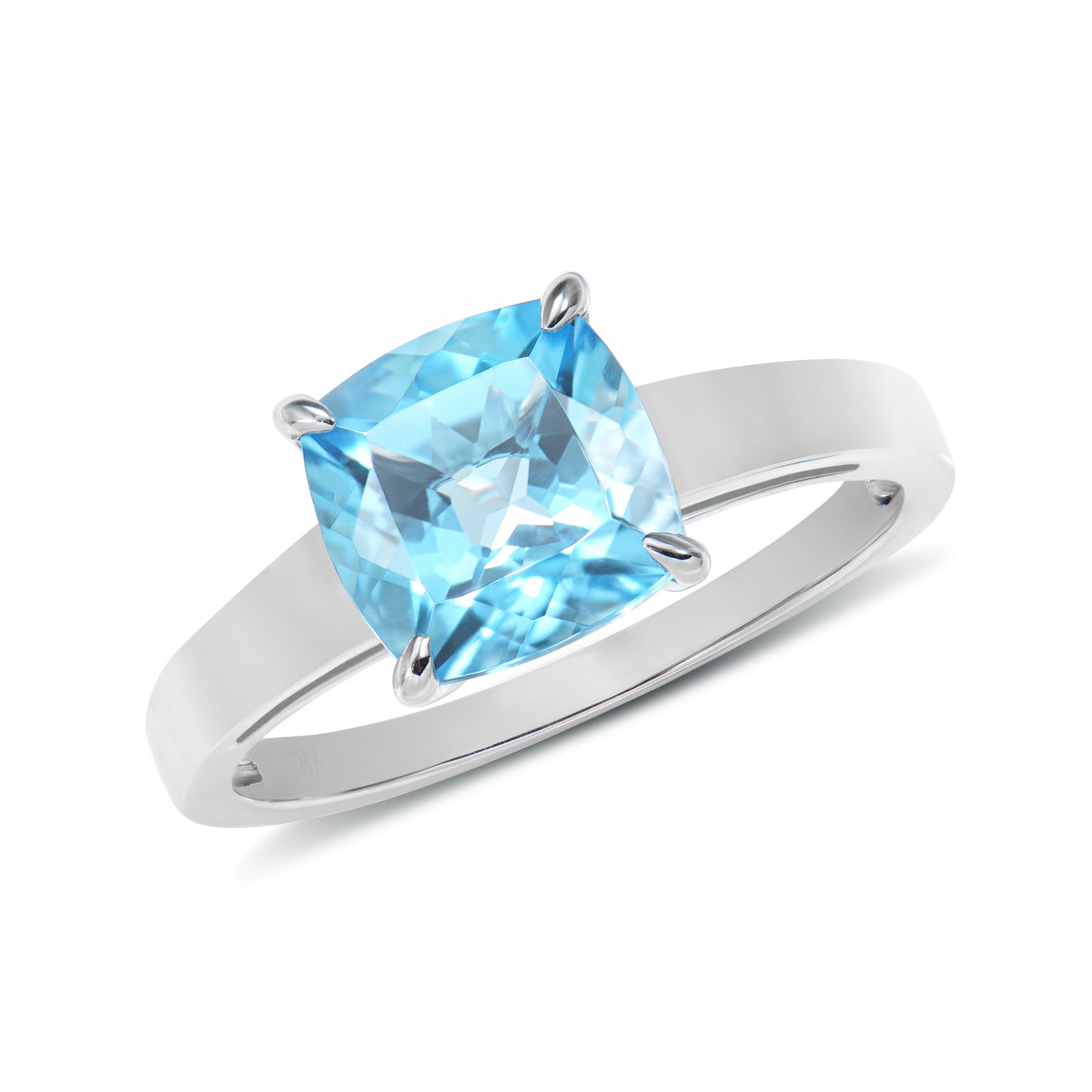 Swiss Blue Topaz Classic Ring