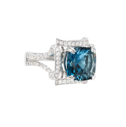 London Blue Topaz Cocktail Ring