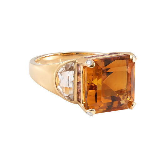 Citrine Cocktail Ring