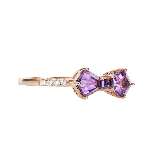 Triple Amethyst Fancy Ring