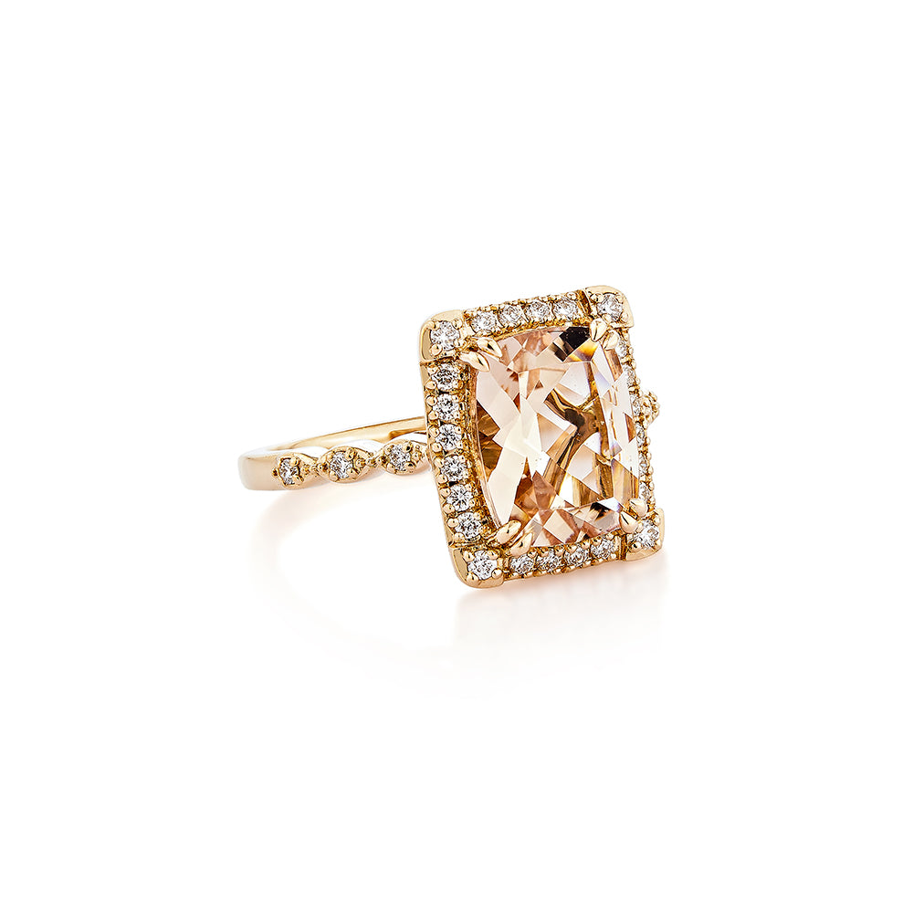 Morganite Classic Ring