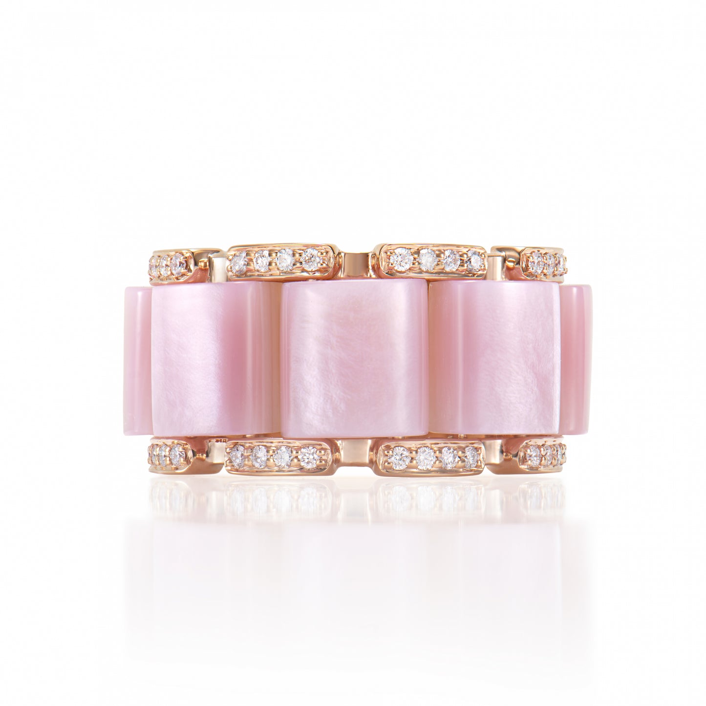 Pink Opal Band Ring