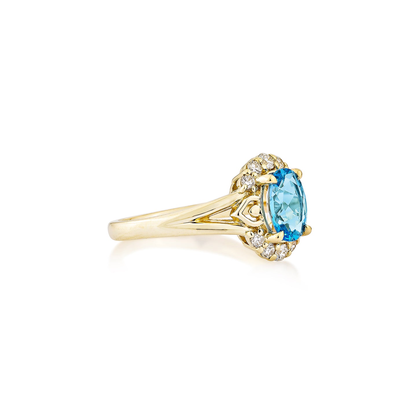 Swiss Blue Topaz Classic Ring