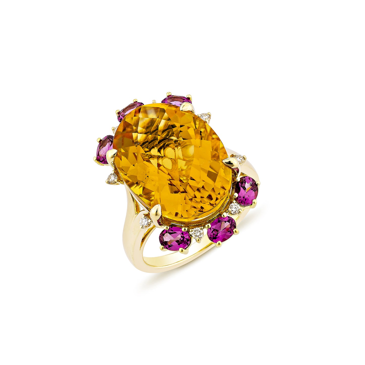 Citrine Cocktail Ring