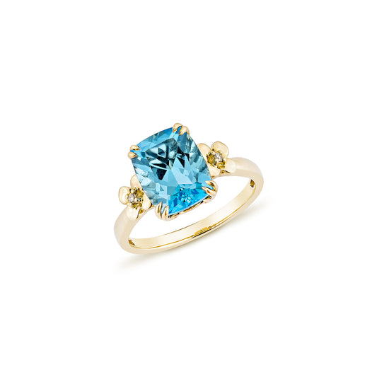 Swiss Blue Topaz Classic Ring