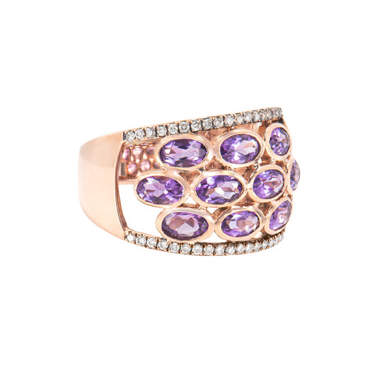 Amethyst Cluster Ring